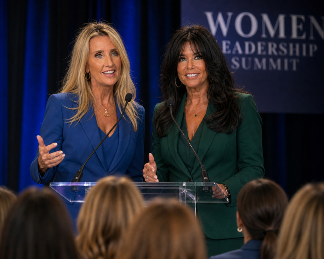 Ann Vandersteel and Maureen Steele at the Women Leadership Summit